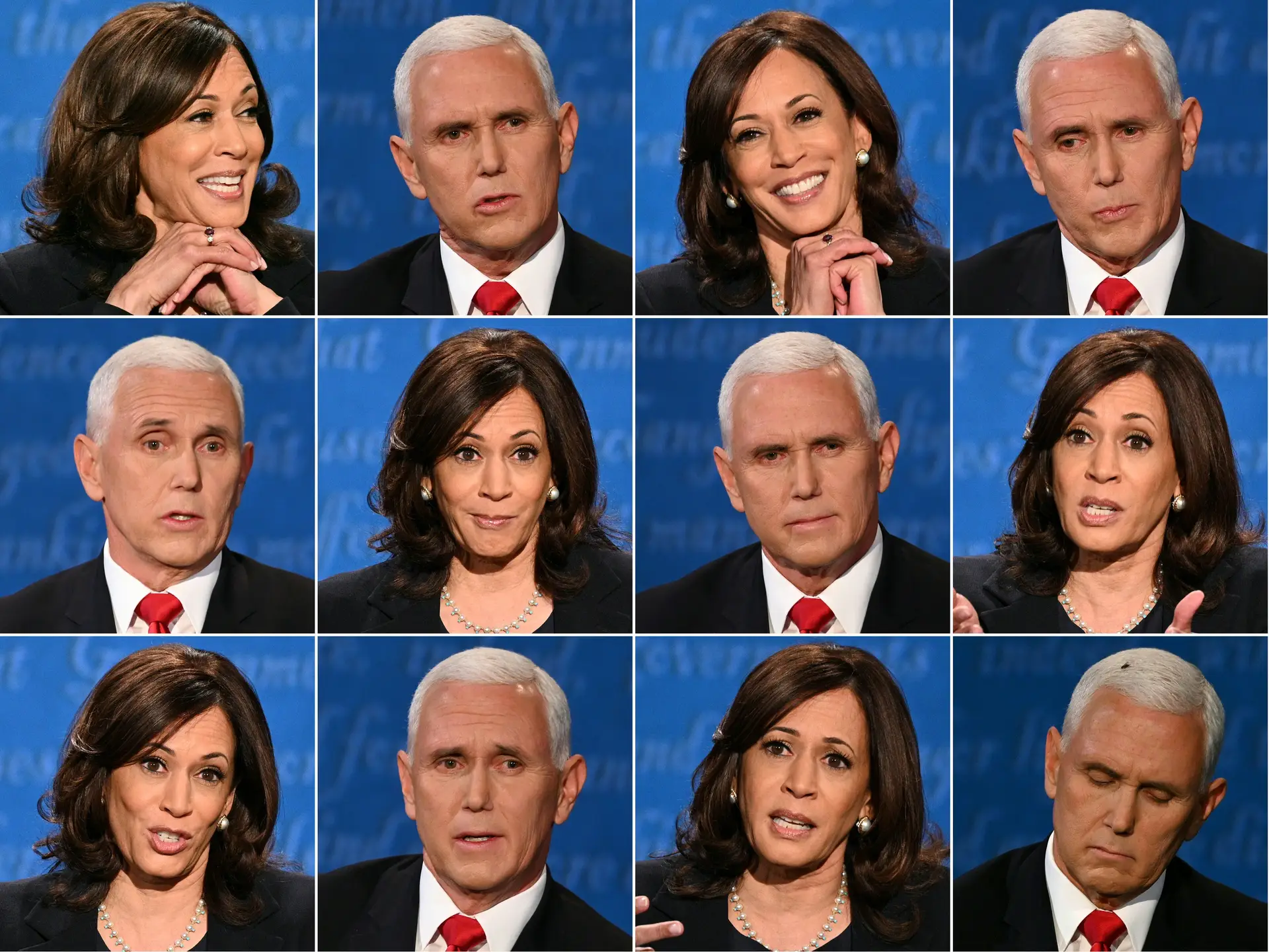 Kamala Harris e Mike Pence, inimigos cordiais: um debate com respostas virais, um aviso feito 10 vezes e vitórias para os dois lados