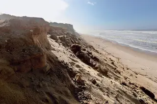 Na zona da praia de Maceda, entre Cortegaça e Furadouro (Ovar), 94% da faixa costeira sofrem de erosão.
