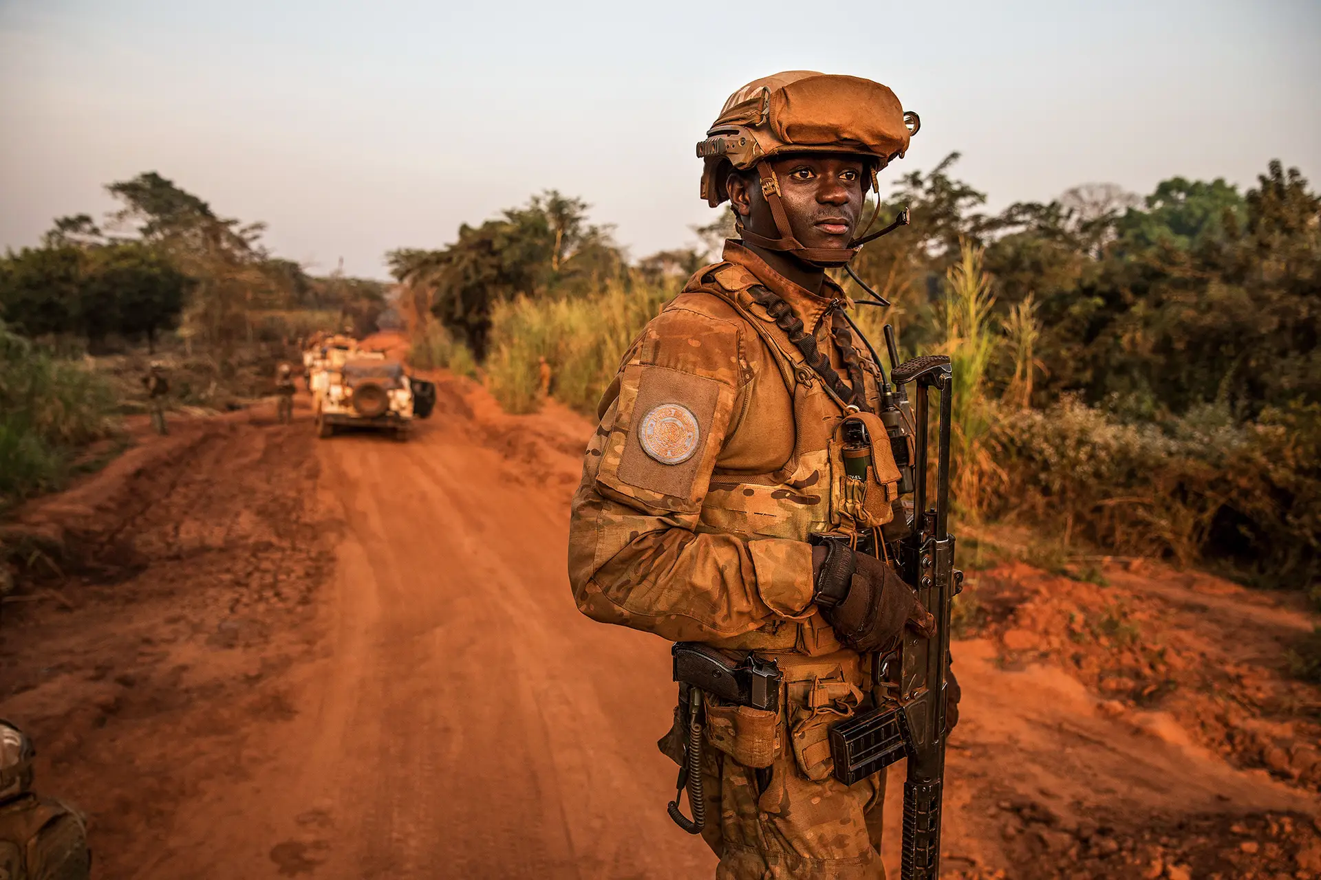 Aliu esteve duas vezes na República Centro-Africana. Aqui cumpria a sua primeira missão ao serviço das Nações Unidas, em 2017, na 2ª Força Nacional Destacada