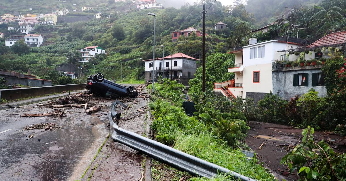 Machico e Santa Cruz, na Madeira, com pequenas inundações e derrocadas