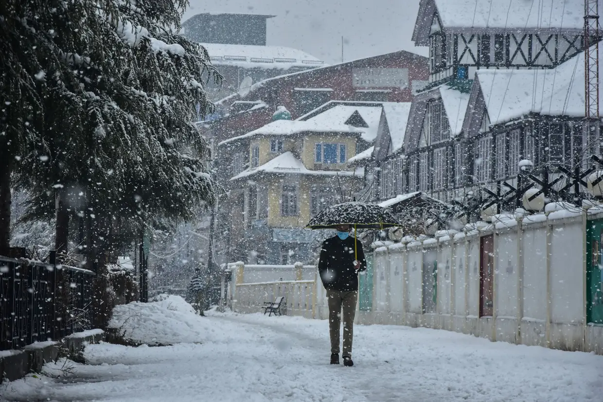 Caxemira está pintada de branco