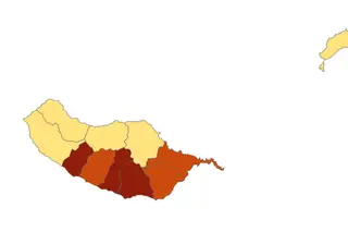 Incidência cumulativa entre 3 e 16 de fevereiro