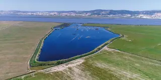 Lagoa principal com 30 hectares e tanques