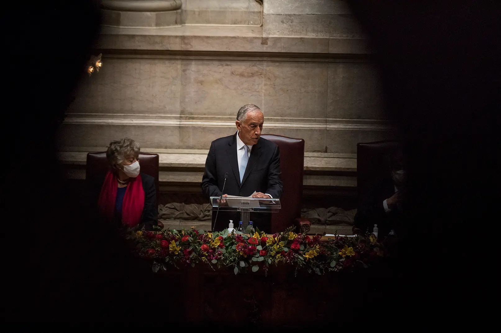 Marcelo Rebelo de Sousa discursa na Assembleia da República, na tomada de posse para o seu segundo mandato