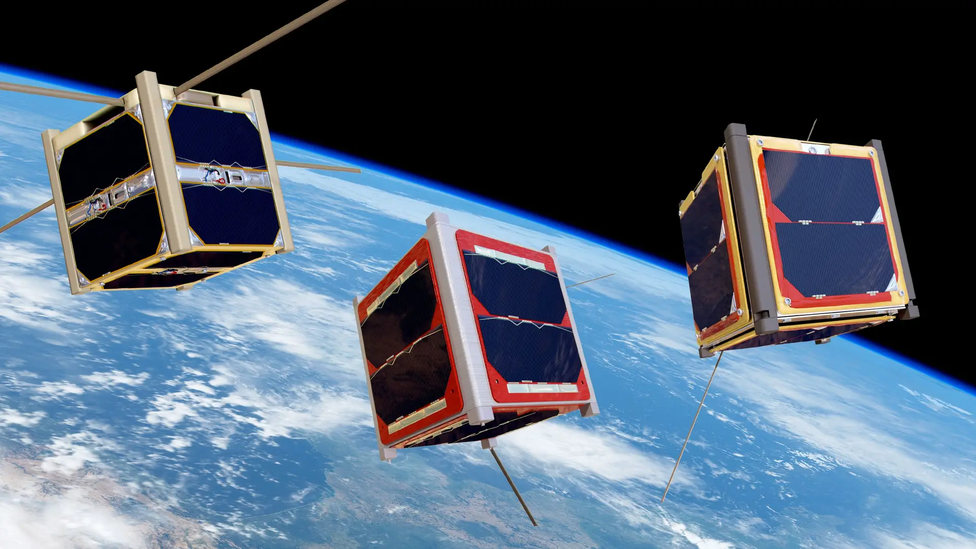 Os nano-satélites portugueses serão plataformas CubeSat como as desta imagem e estarão dotados de sensores e tecnologias de última geração