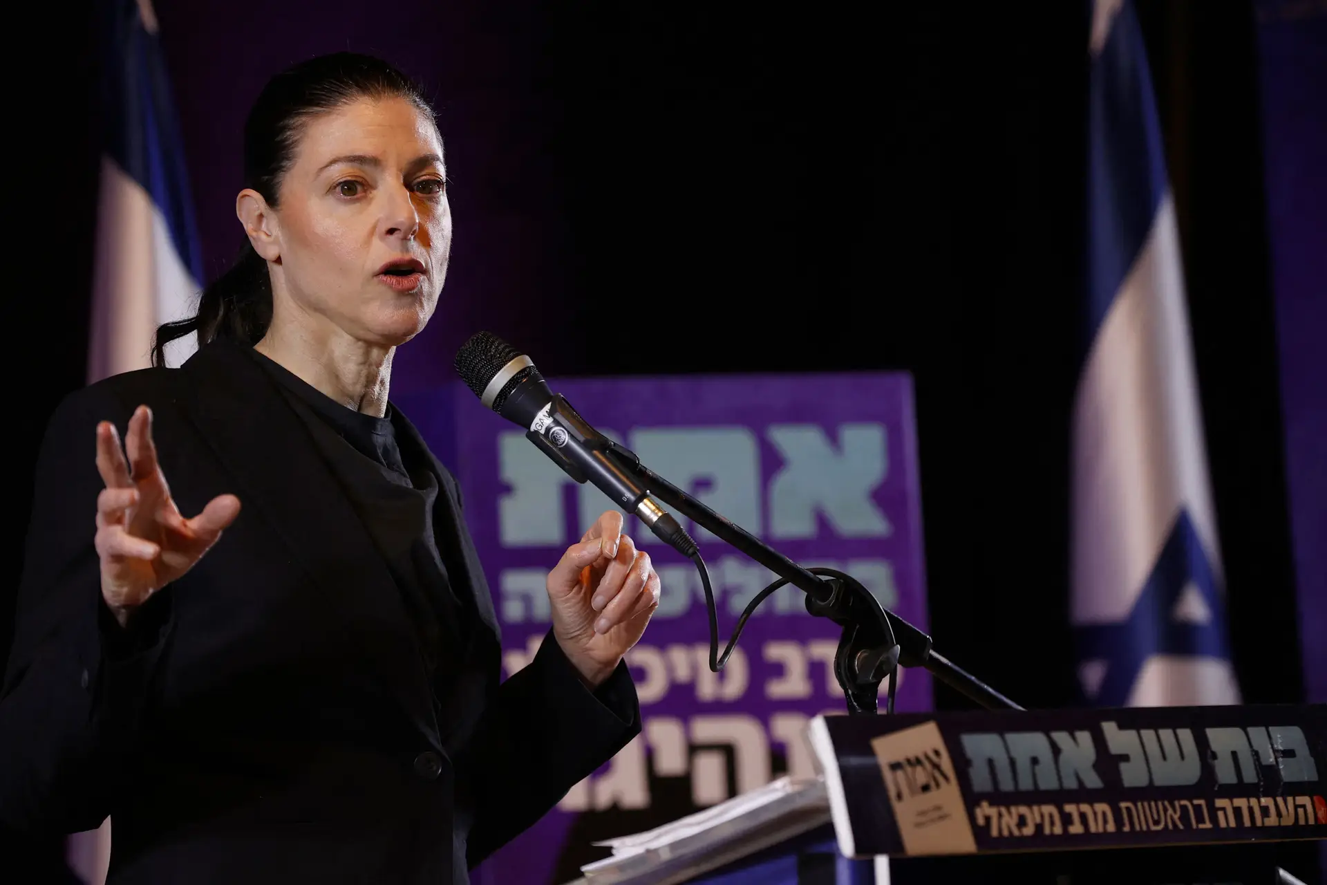Merav Michaeli, a ex-jornalista e agora líder do Partido Trabalhista de Israel, que ajudou a revitalizar nas eleições lesgislativas de 2021