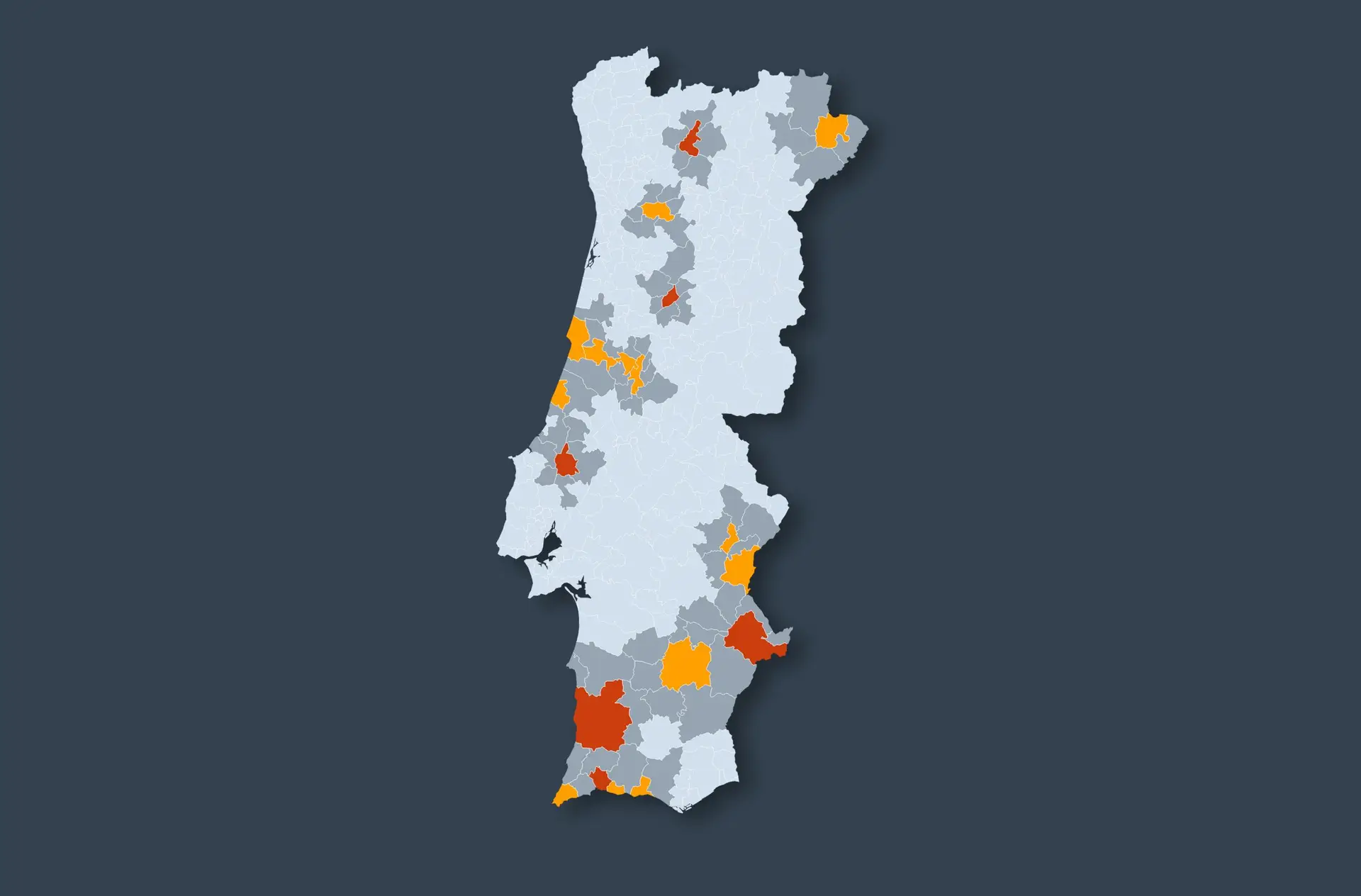 Expresso Mapa De Risco Ha 19 Concelhos Acima Do Limiar E 64 Vizinhos Tambem Em Risco De Travar