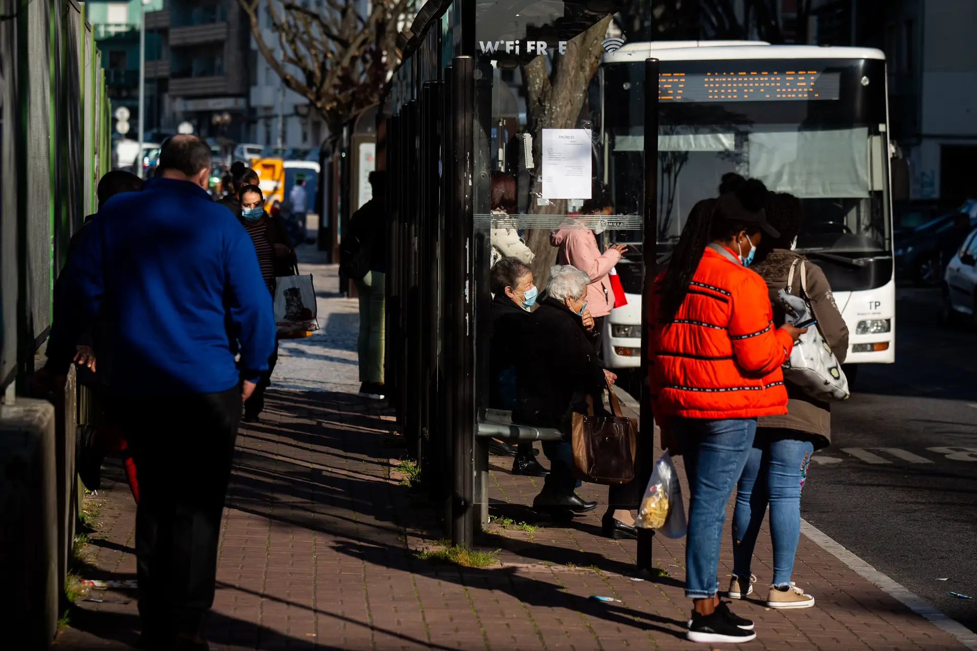 Autocarro da Vimeca na Amadora, em 2021
