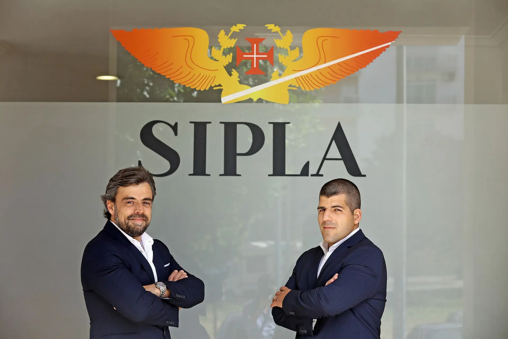 João Leão e André Marques, da direção do sindicato dos pilotos da Portugália