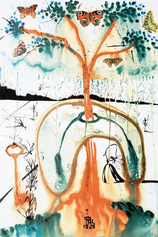  <span class="arranque"><span style="color:#d04e9c">Exposição IV</span></span> “Uma Merenda Maluca”, de Salvador Dalí, 1969 Salvador Dalí, Fundació Gala-<span class="creditofoto">Salvador Dalí, DACS 2019. Dallas Museum of Art</span>