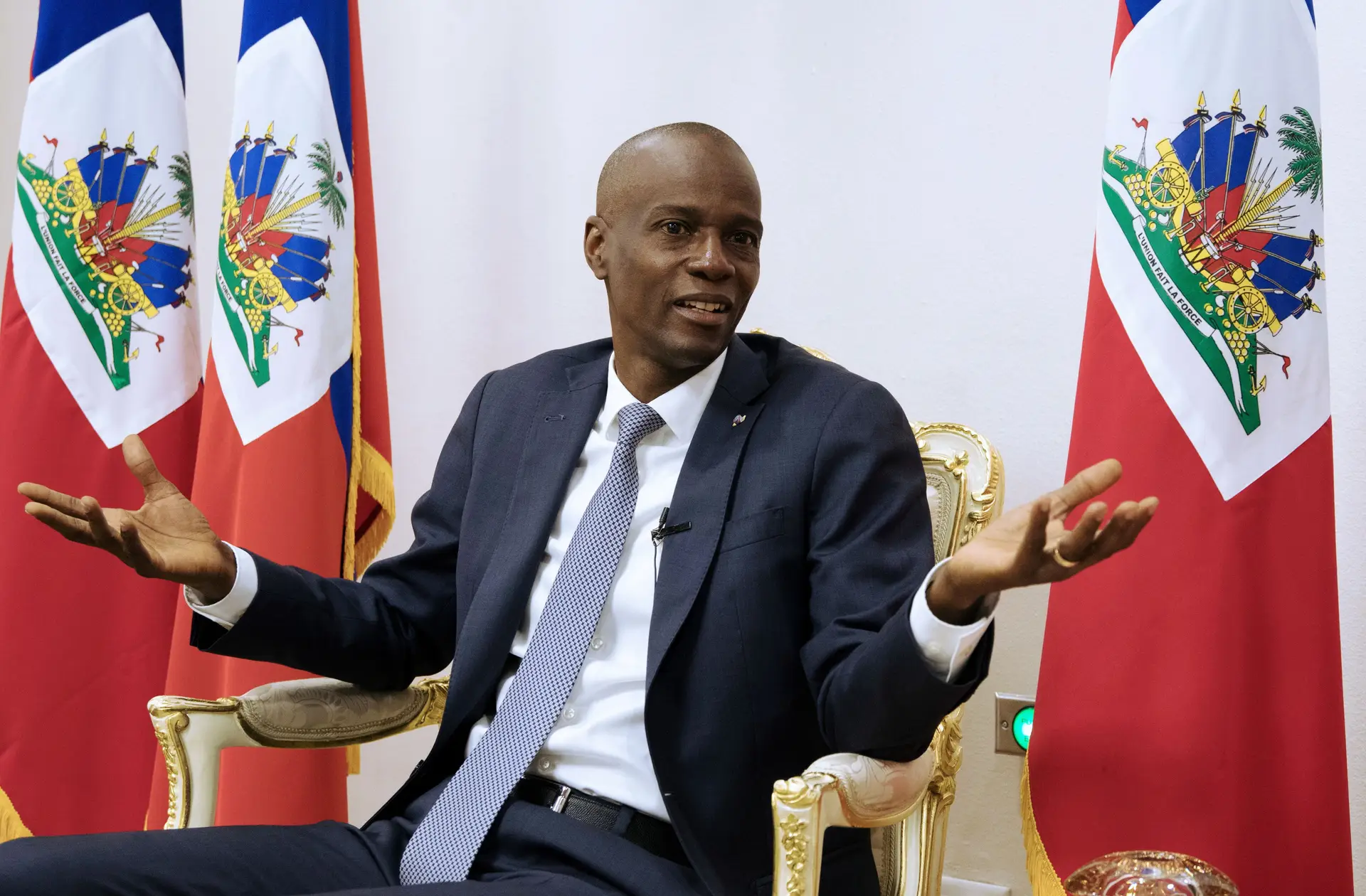 Moïse falando à agência Reuters