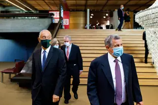 Marcelo Rebelo de Sousa e Vasco Mello nas comemorações