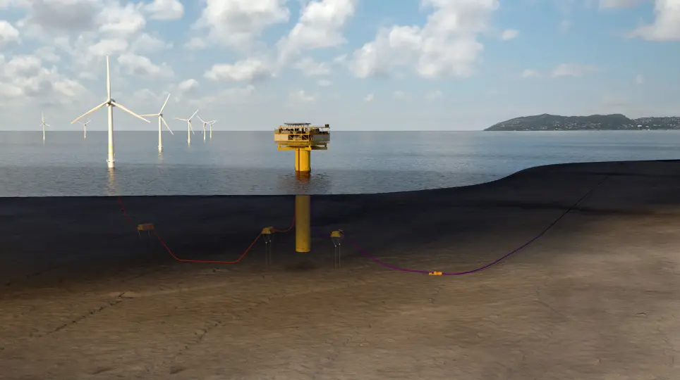 Objetivo da EDP e Technip é estudar a viabilidade técnica e económica do hidrogénio verde produzido a partir de energia eólica no mar.