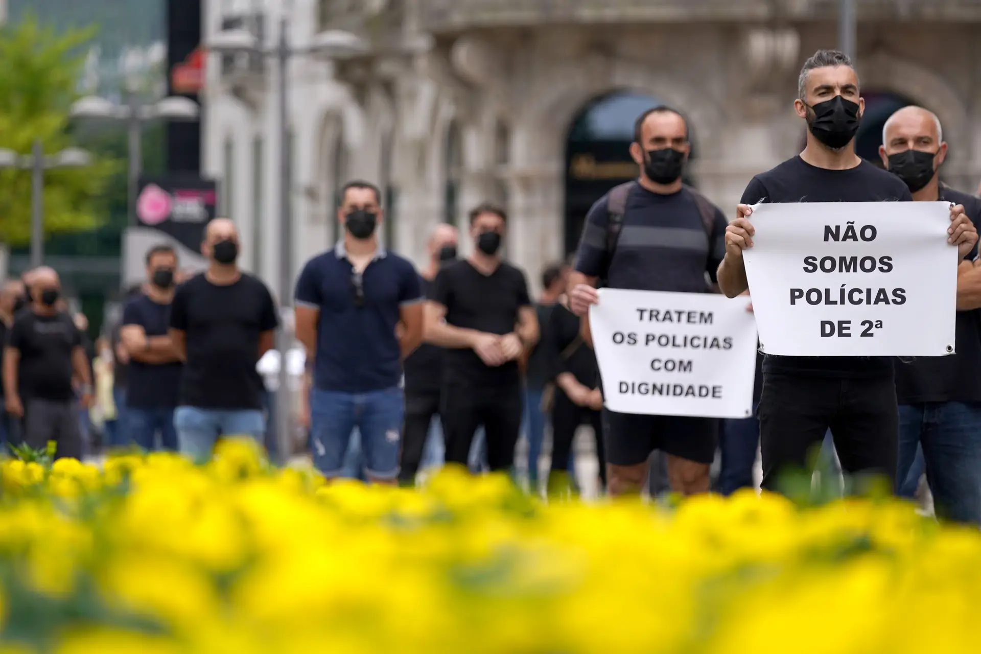 Elementos da PSP manifestaram-se em julho de 2021 por melhores condições