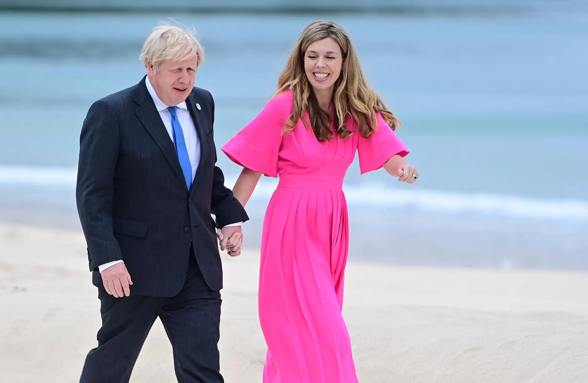 Boris Johnson e a mulher