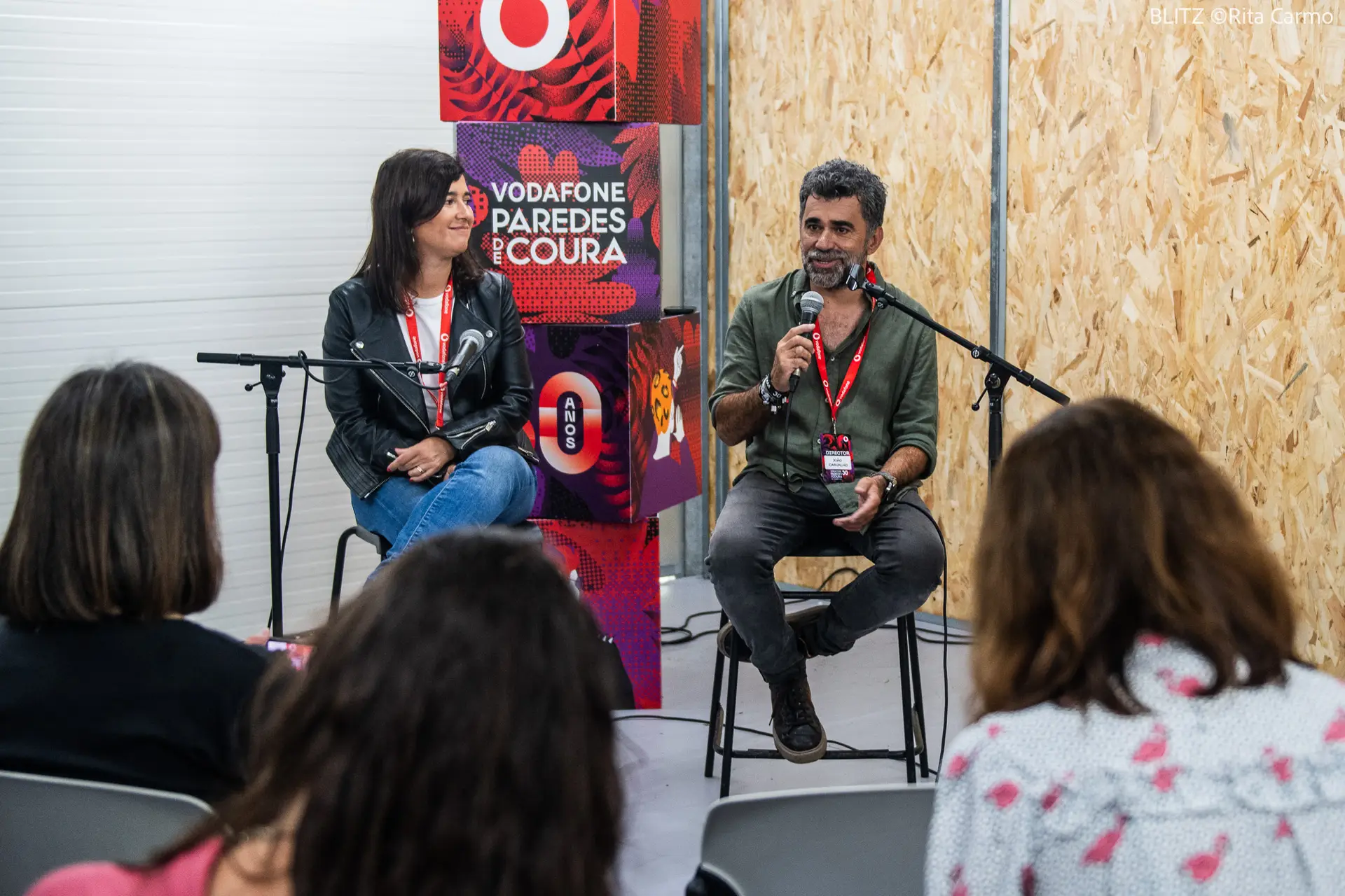 João Carvalho (Diretor do Vodafone Paredes de Coura 2023), Leonor Dias (Vodafone)