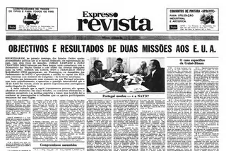 Dois meses depois do 25 de Abril Jorge Sampaio que na época era militante do MES esteve em Nova Iorque para contactos com as Nações Unidas. Expresso, 15 de junho de 1974