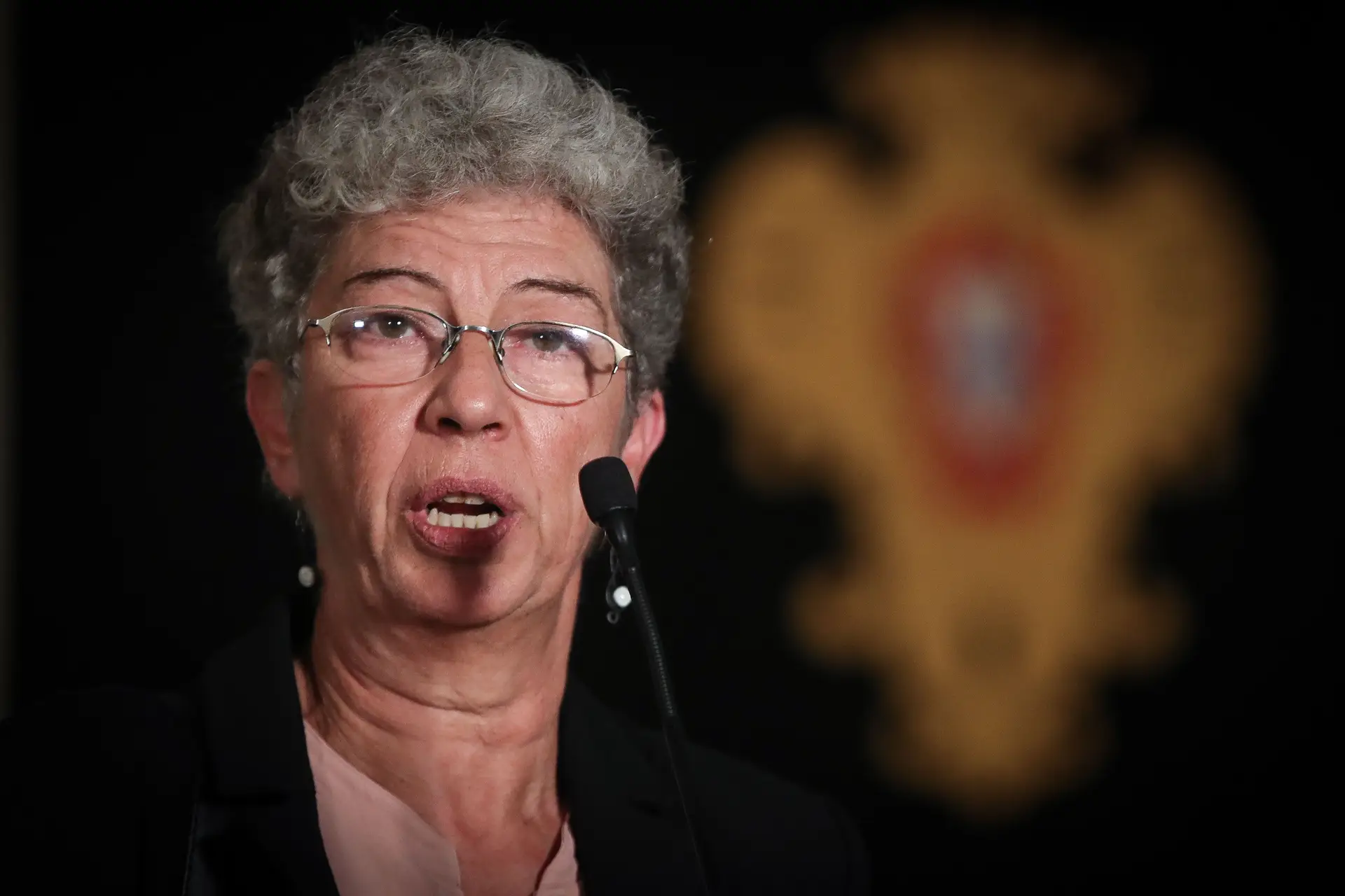 A secretária-geral da CGTP-IN, Isabel Camarinha