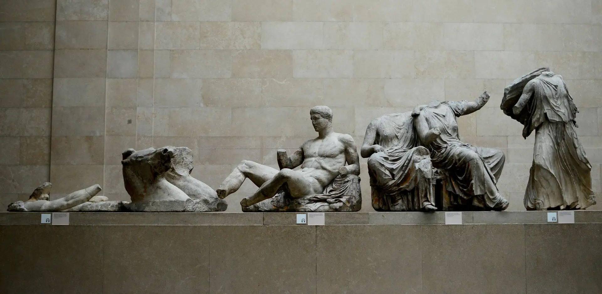 Os mármores do Partenon estão atualmente no British Museum, em Londres
