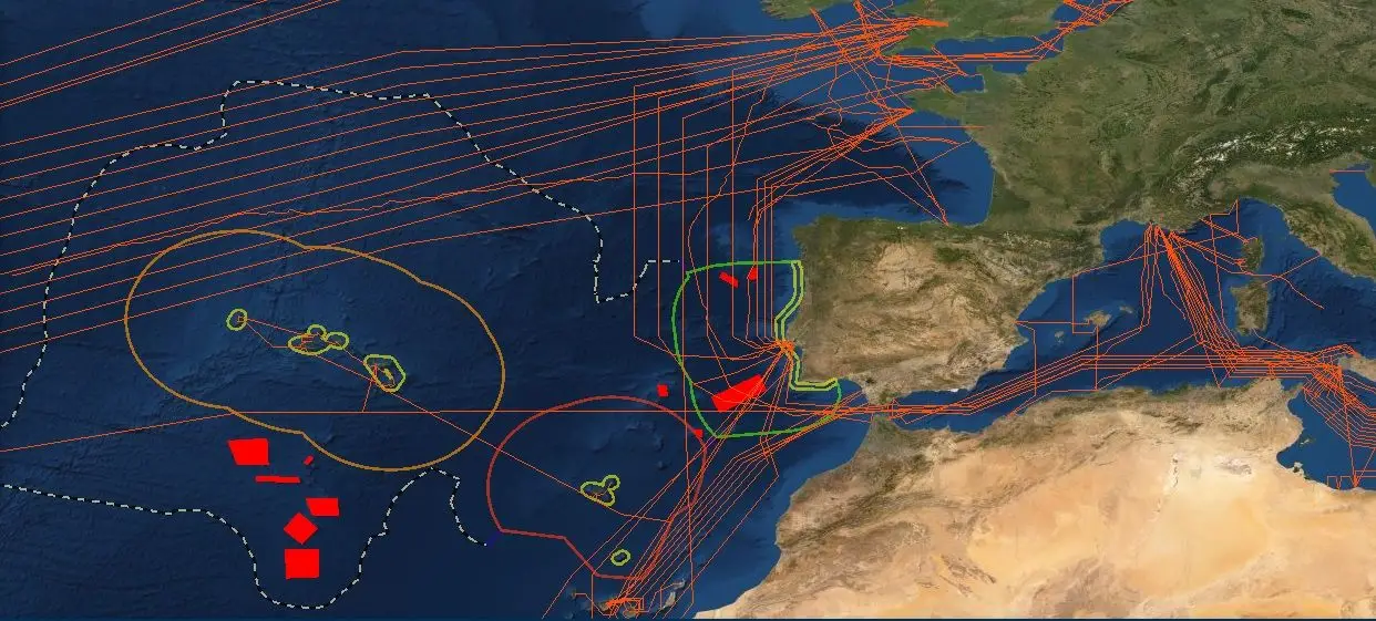 Mapa interativo da Direção Geral de Recursos Marítimos que ilustra as diferentes ligações submarinas existentes em Portugal Continental, Açores e Madeira, bem como outros países vizinhos