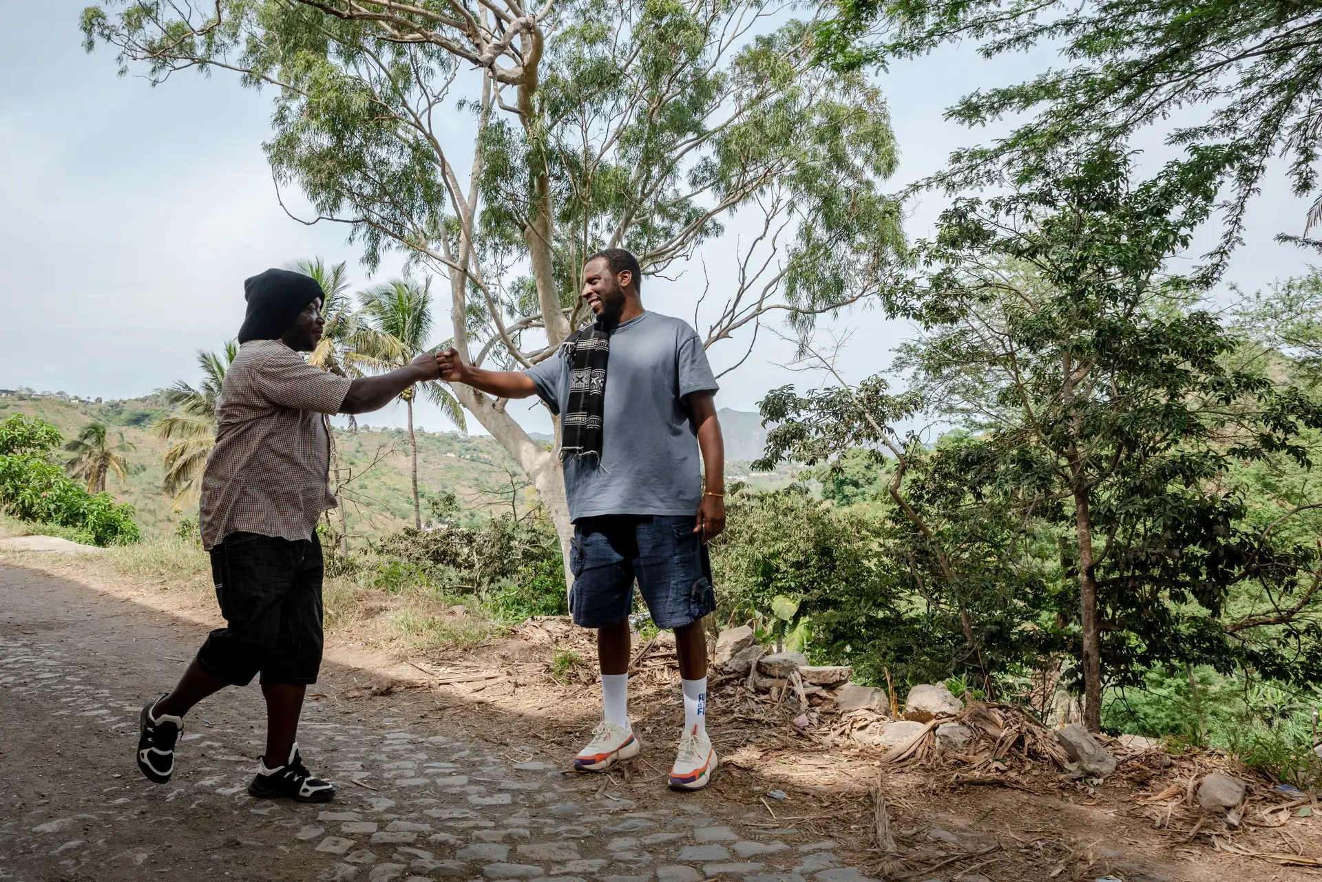 À vinda do Poilão, Dino é acompanhado por crianças. Sempre que se cruza com alguém, Dino é cumprimentado. É uma relação de proximidade a que cultiva com aqueles que o (re)conhecem.