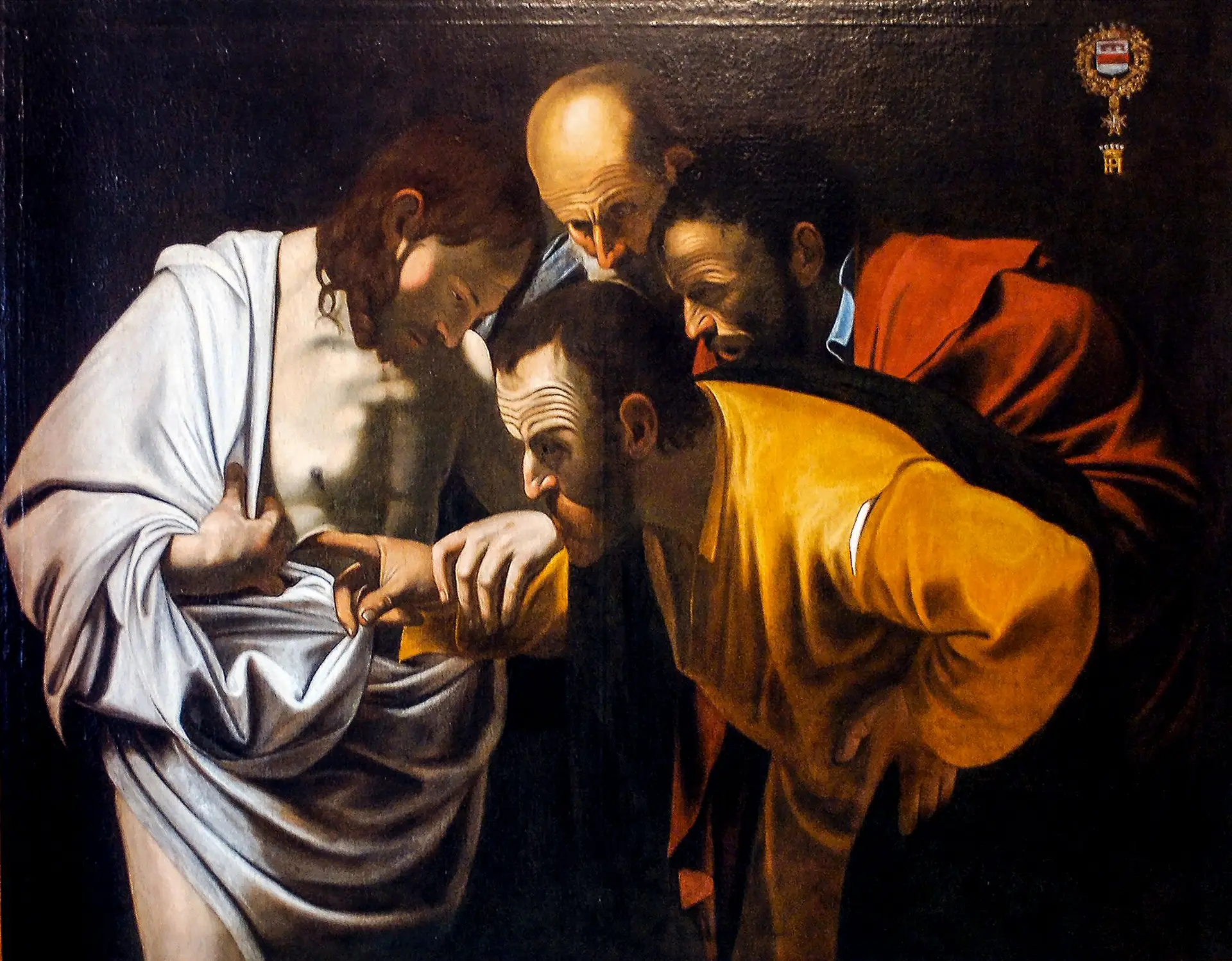 Fé “A Incredulidade de São Tomé”, de Caravaggio, início do século XVII
