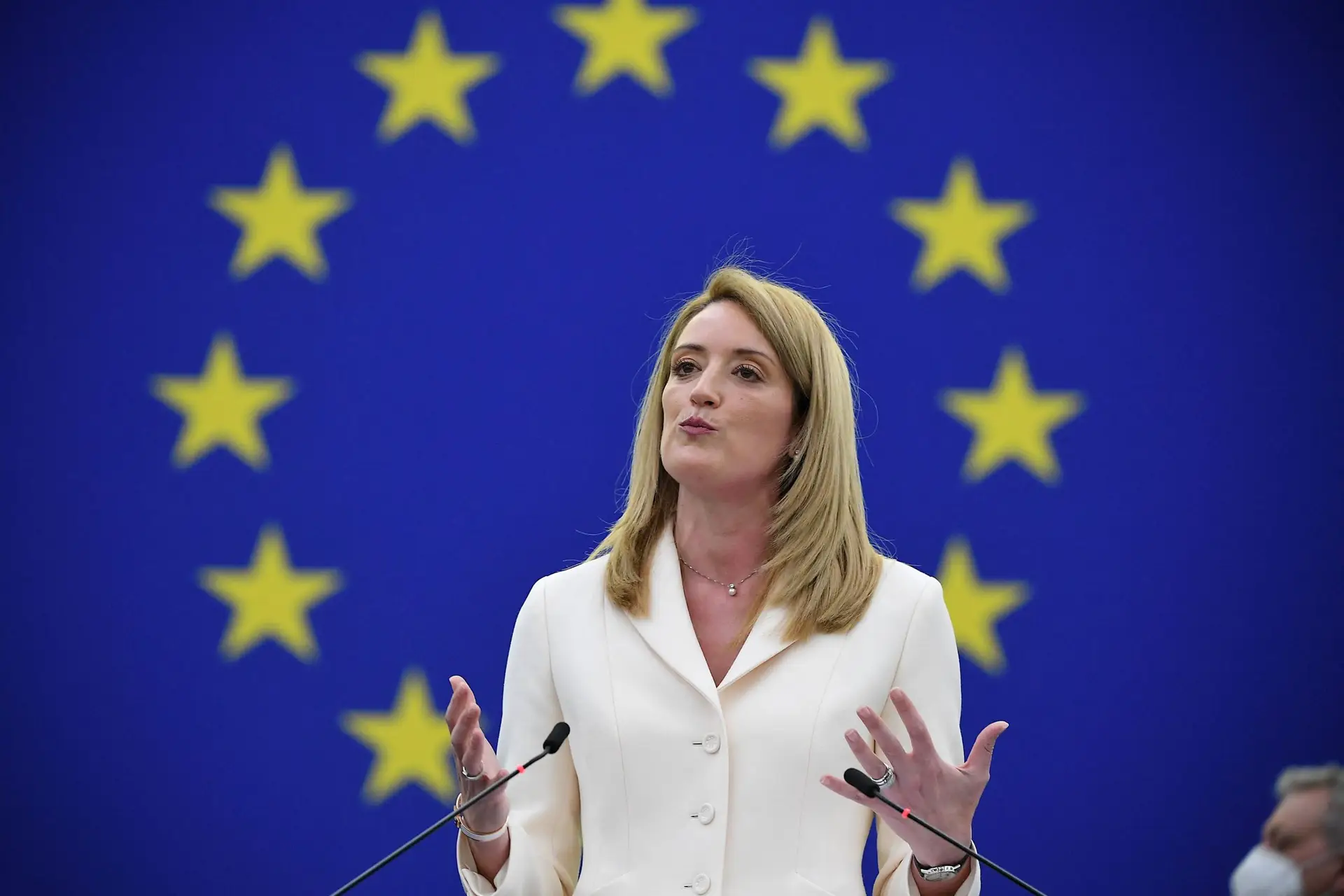 Roberta Metsola, presidente do Parlamento Europeu