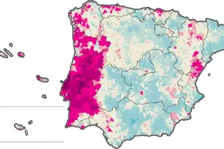 VARIAÇÃO NA MORTALIDADE ESPERADA DO CANCRO DA PRÓSTATA EM PORTUGAL E ESPANHA (=1)