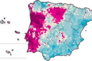 VARIAÇÃO NA MORTALIDADE ESPERADA DO CANCRO DO ESTÔMAGO EM PORTUGAL E ESPANHA (=1)