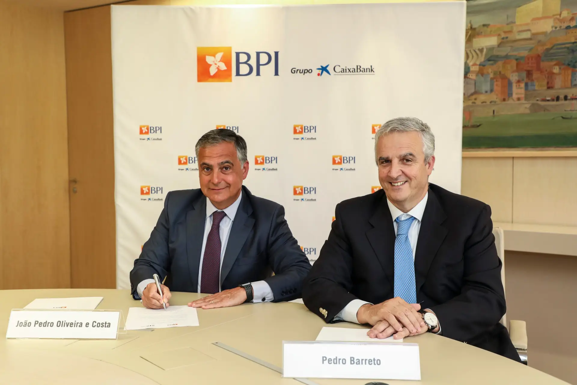 João Pedro Oliveira e Costa, CEO do BPI, e Pedro Barreto, administrador. Foto: BPI