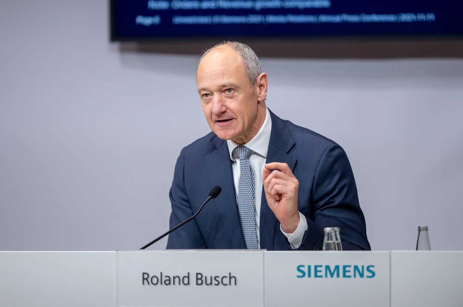 Roland Busch, CEO da Siemens. Foto: Siemens