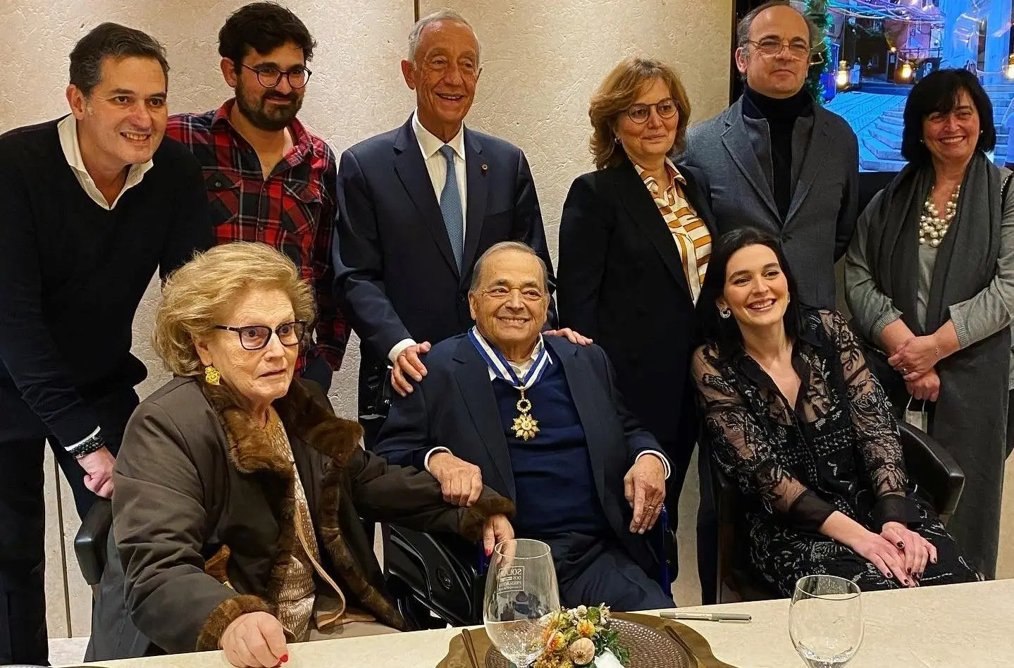 Evaristo Cardoso condecorado pelo Presidente da República, Marcelo Rebelo de Sousa