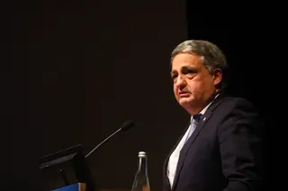 Paulo Macedo na conferência de apresentação de resultados. Autor: Nuno Botelho