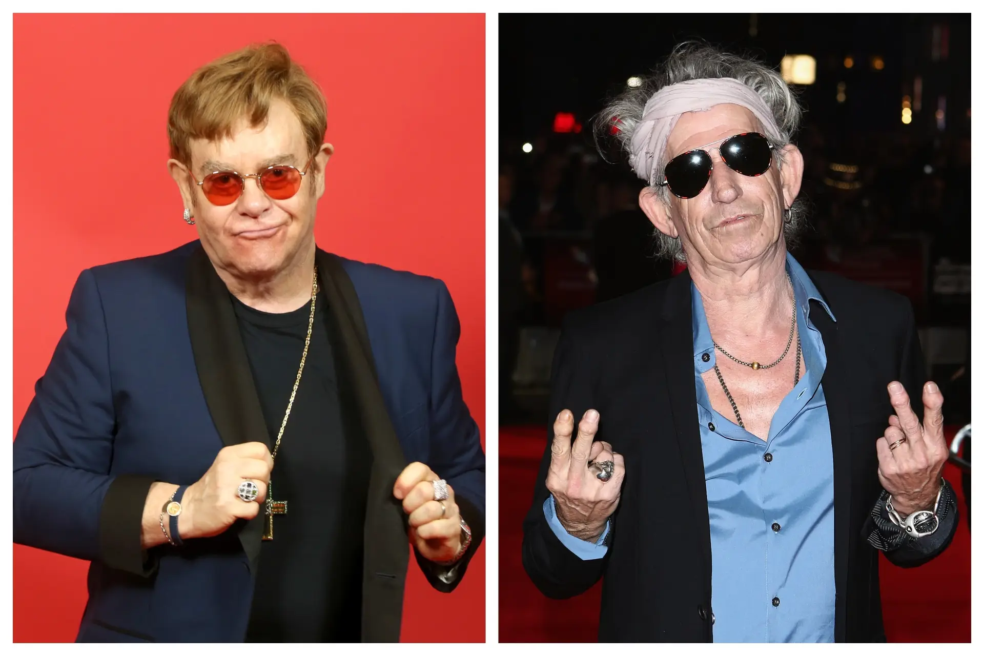 Elton John, Keith Richards / foto: Getty Images