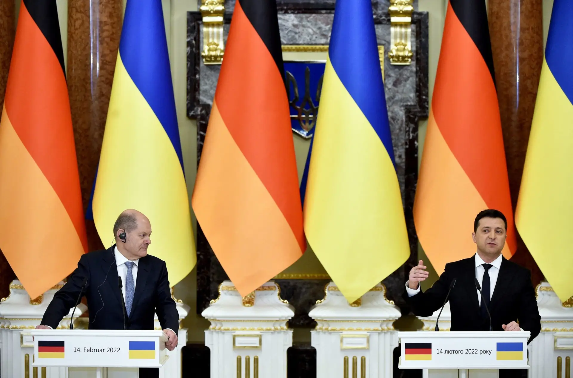 Enquanto Scholz reitera apoio à Ucrânia em Kiev, Zelensky insiste: “Um ataque à Ucrânia é um ataque à Europa”