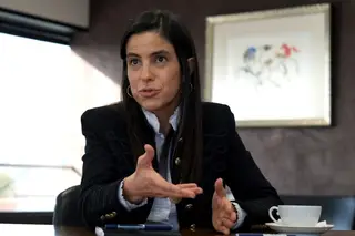 Madalena Cascais, presidente da SIBS, empresa que gere a rede Multibanco. Foto: D.R.