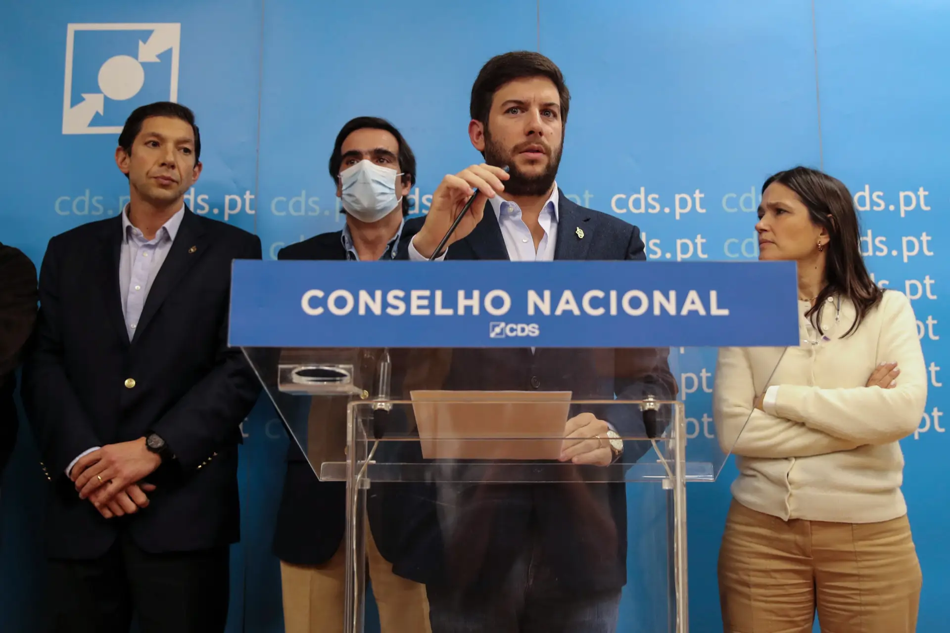 O congresso que vai decidir a sucessão de Francisco Rodrigues dos Santos está marcado para 2 e 3 de abril. FOTO: MANUEL DE ALMEIDA/LUSA