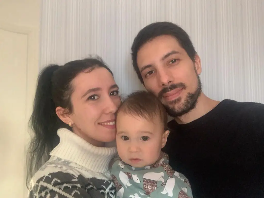 William López e a família FOTO DR