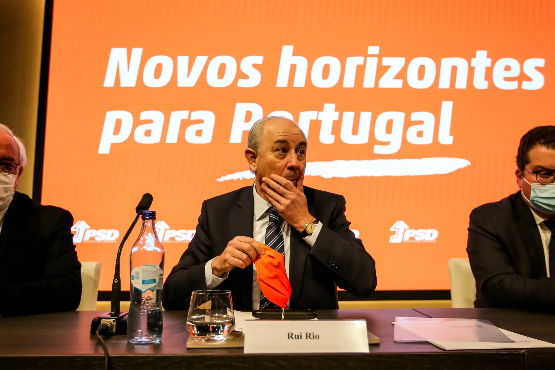 Líder do PSD, Rui Rio, durante a apresentação do programa eleitoral para as eleições legislativas 2022. Nuno Fox