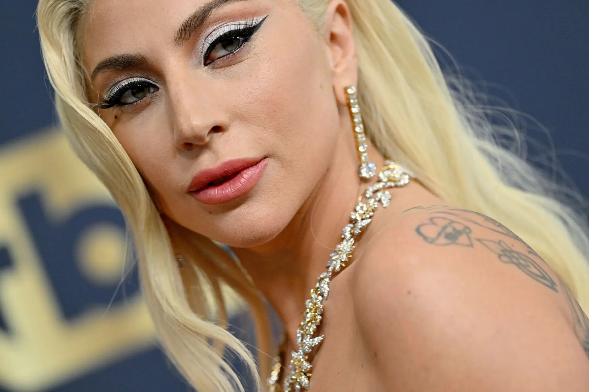 Lady Gaga na gala dos prémios SAG, este domingo na Califórnia/Getty