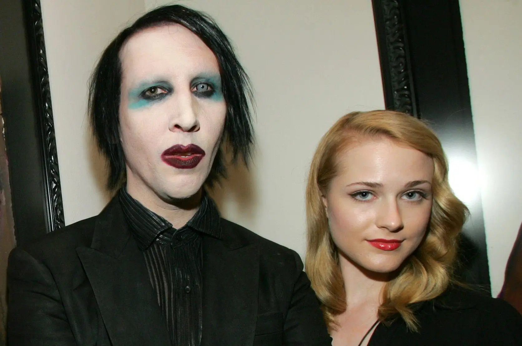 Marilyn Manson e Evan Rachel Wood. Foto: John Shearer/Getty Images