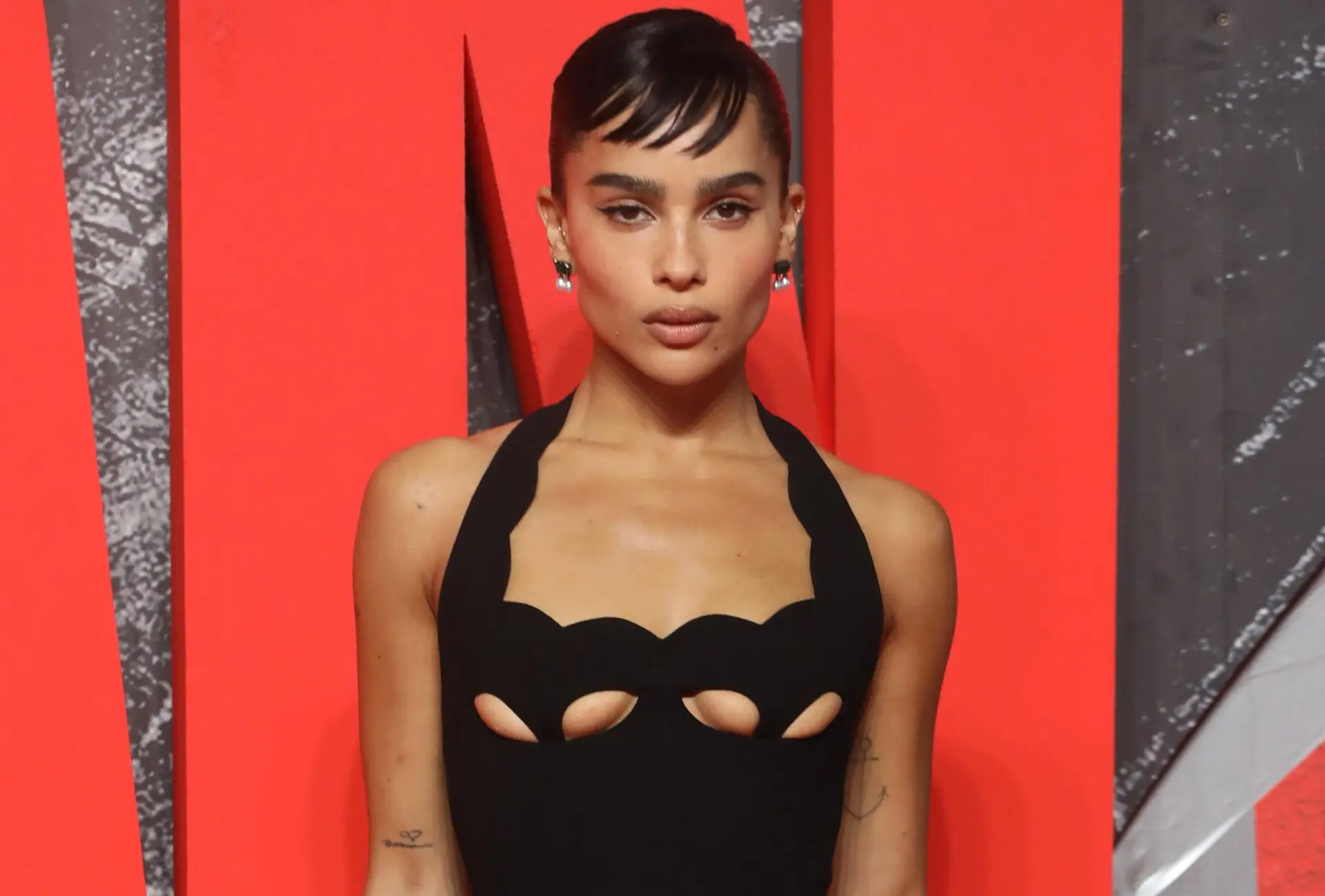 Zoë Kravitz na estreia de “The Batman”