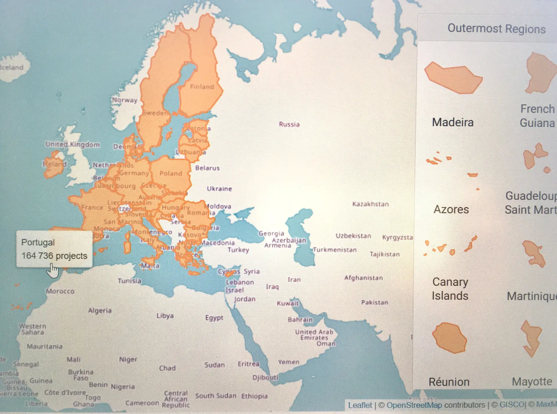 Portugal e Açores mapa - o Mapa de Portugal e Açores (Sul da Europa -  Europa)