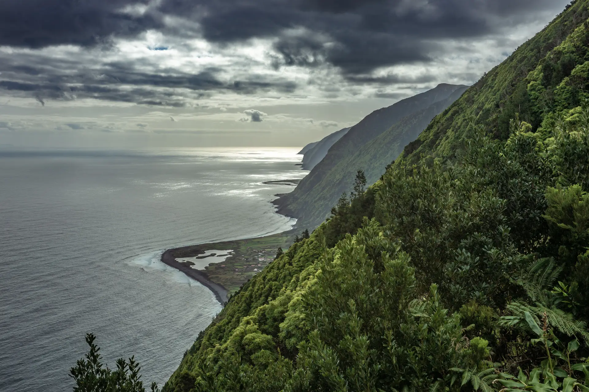 Ilha de São Jorge nos Açores