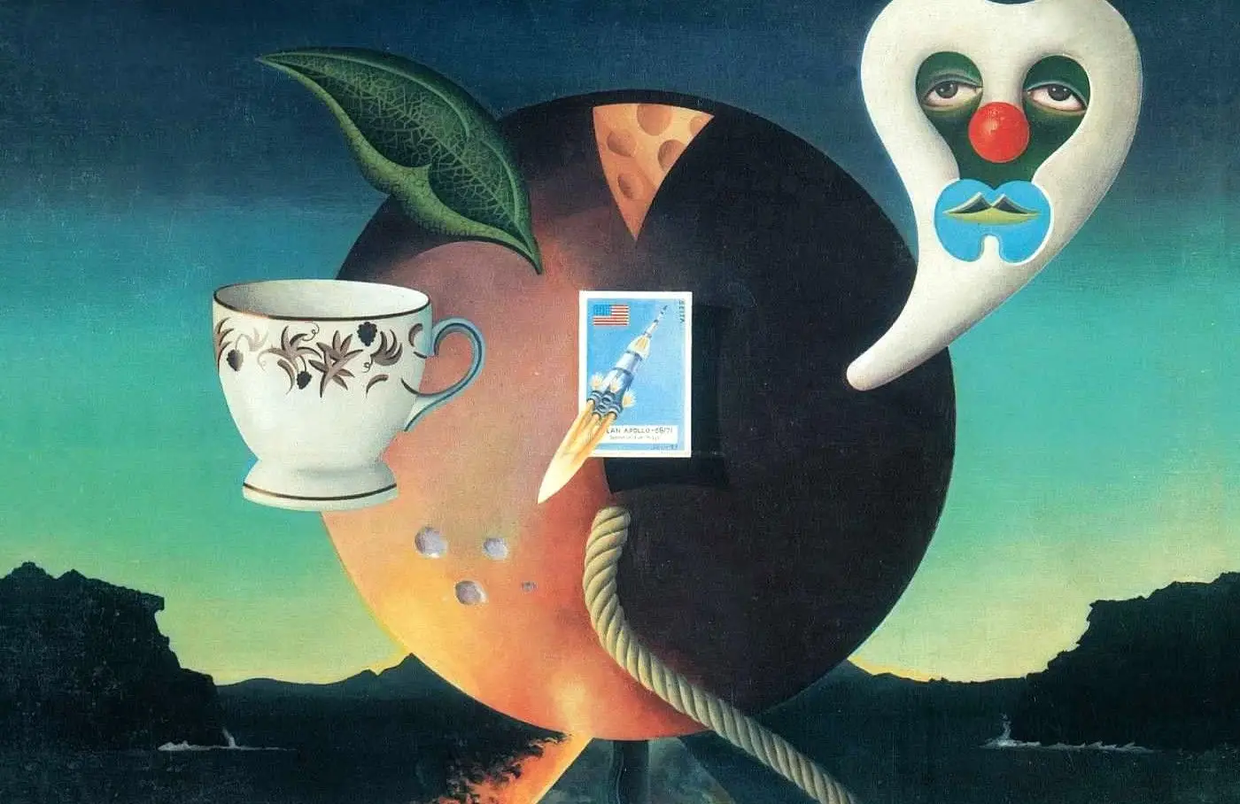 Detalhe da capa de "Pink Moon", de Nick Drake, lançado em 1972