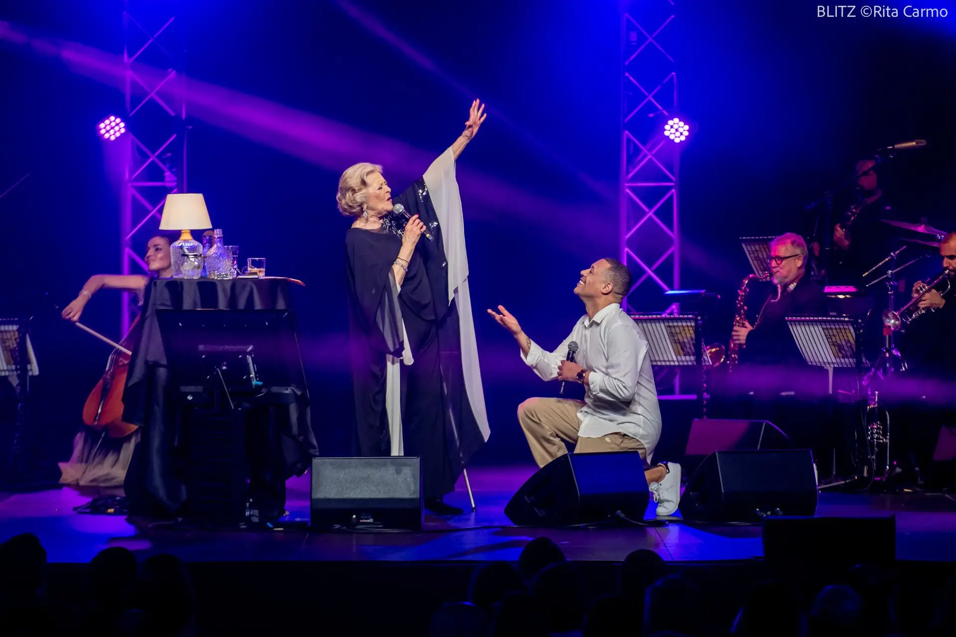 Simone de Oliveira com Carlão no Coliseu dos Recreios, Lisboa