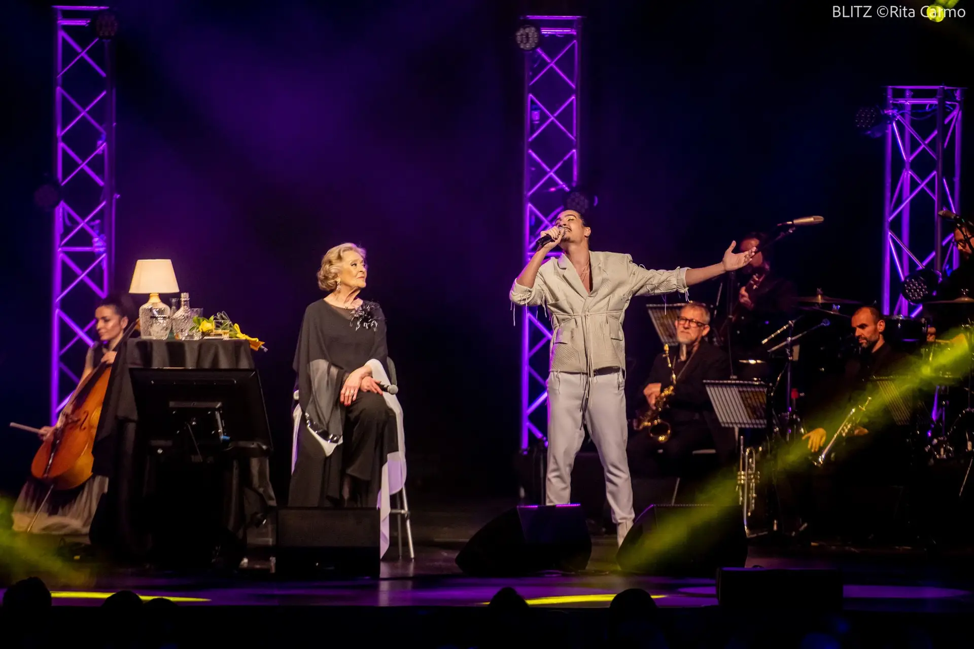 Simone de Oliveira com Edmundo Inácio no Coliseu dos Recreios, Lisboa