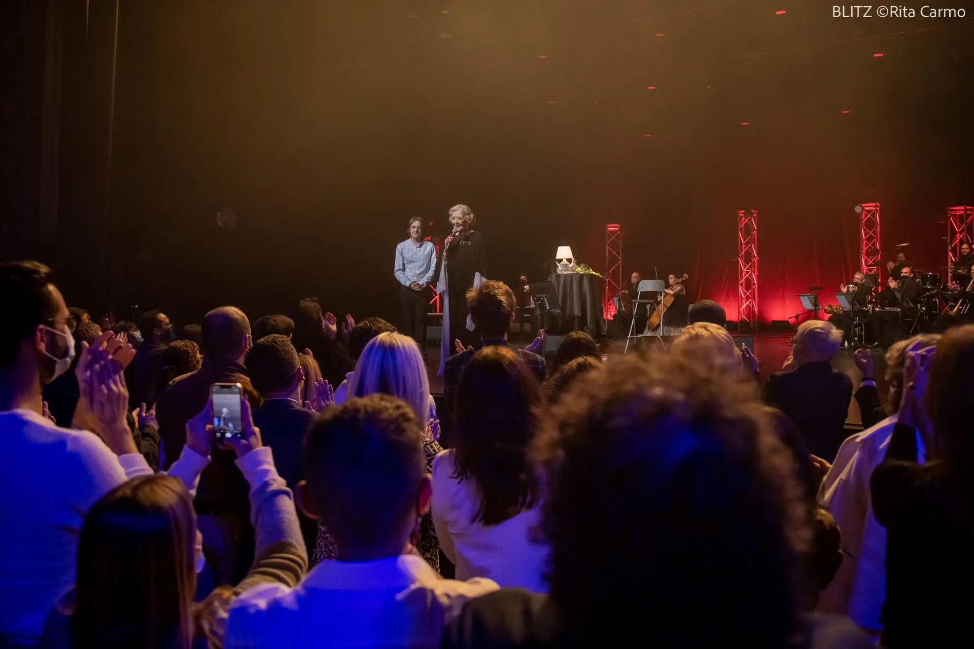 Simone de Oliveira com Nuno Feist no Coliseu dos Recreios, Lisboa