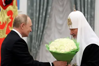 El presidente ruso Vladimir Putin y el patriota de Moscú Cyril