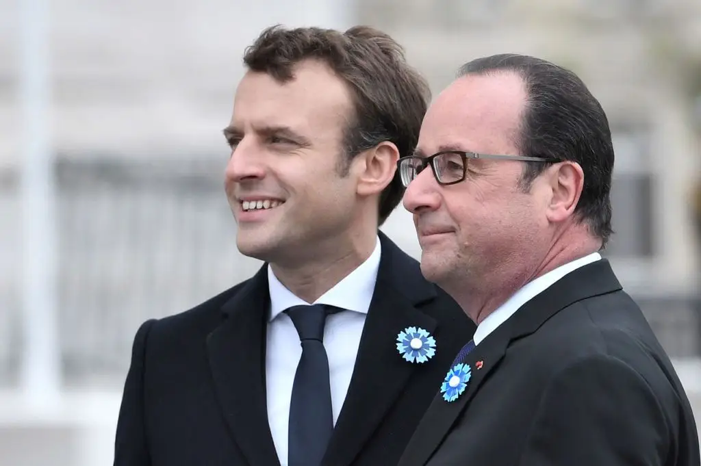 Emmanuel Macron e François Hollande